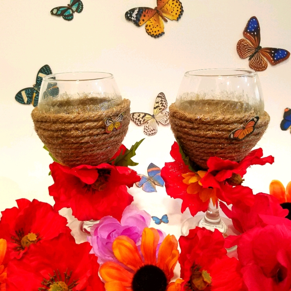 -SOLD-Custom Wine Glasses